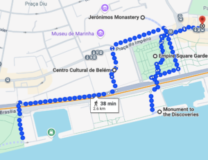 City Tour Route Belem